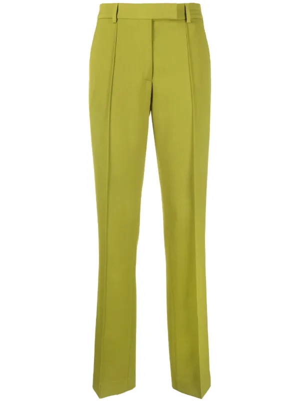Acne Studios Mid-rise Tailored Trousers in Green