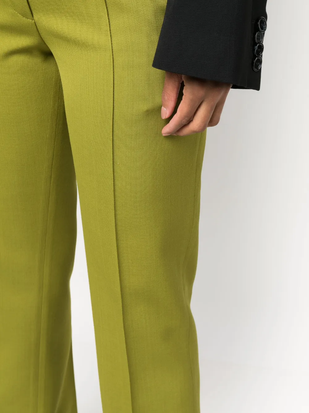 Acne Studios Mid-rise Tailored Trousers in Green, view 5