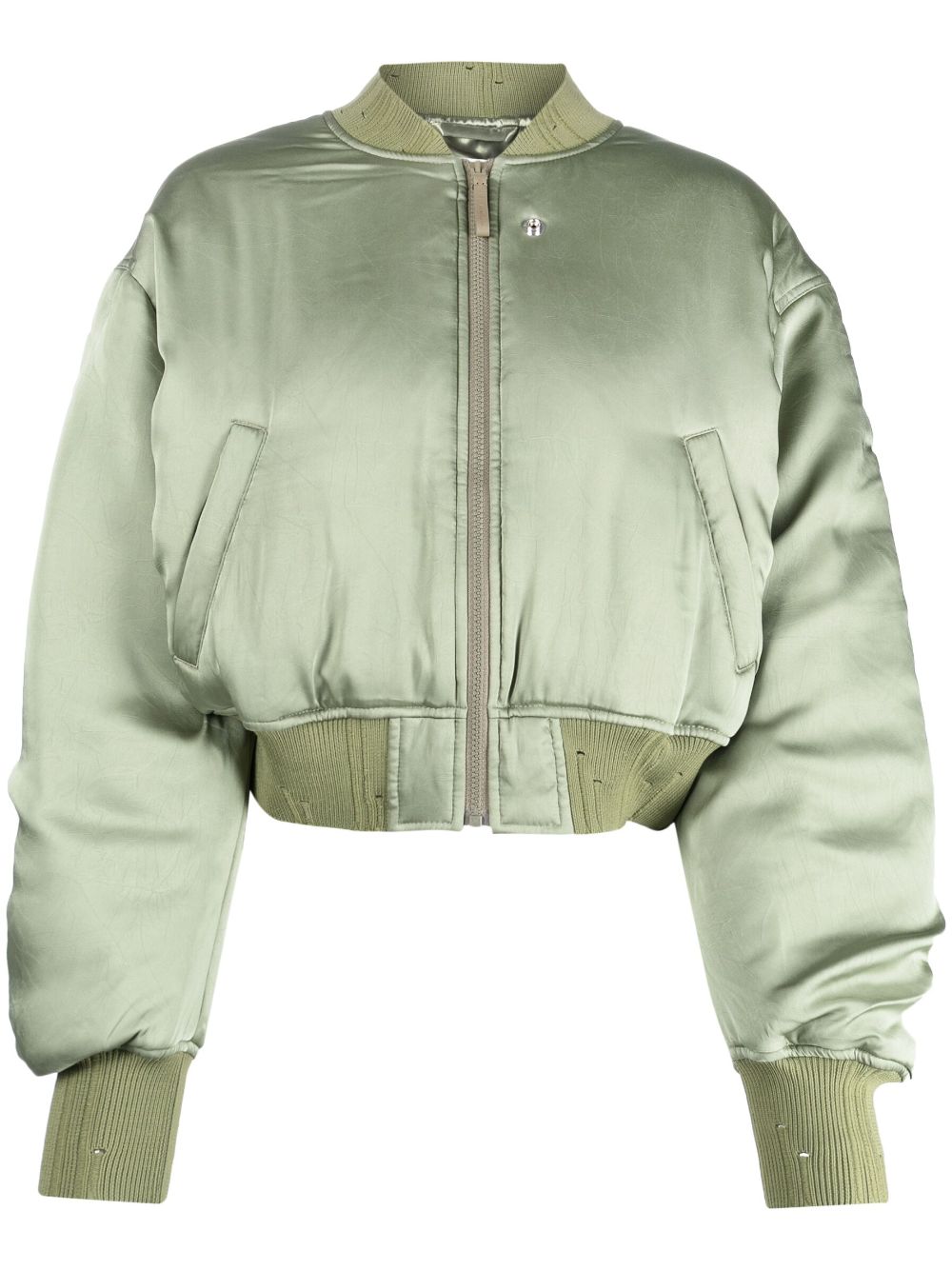 Acne Studios logo-embroidered Cropped Bomber Jacket - Farfetch