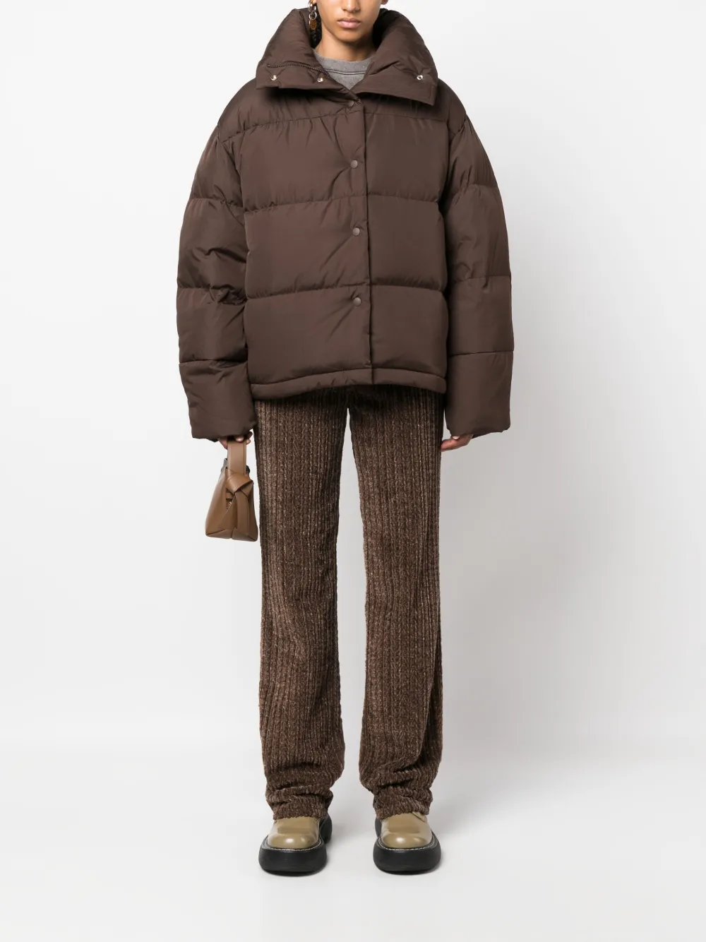 Acne studios oversized hooded quilted cheap shell down jacket