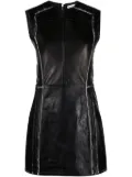Acne Studios sleeveless leather minidress - Black