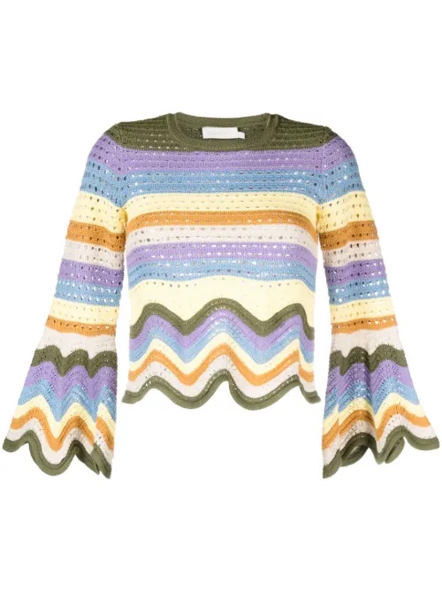 Pull à design festonné - ZIMMERMANN - Modalova