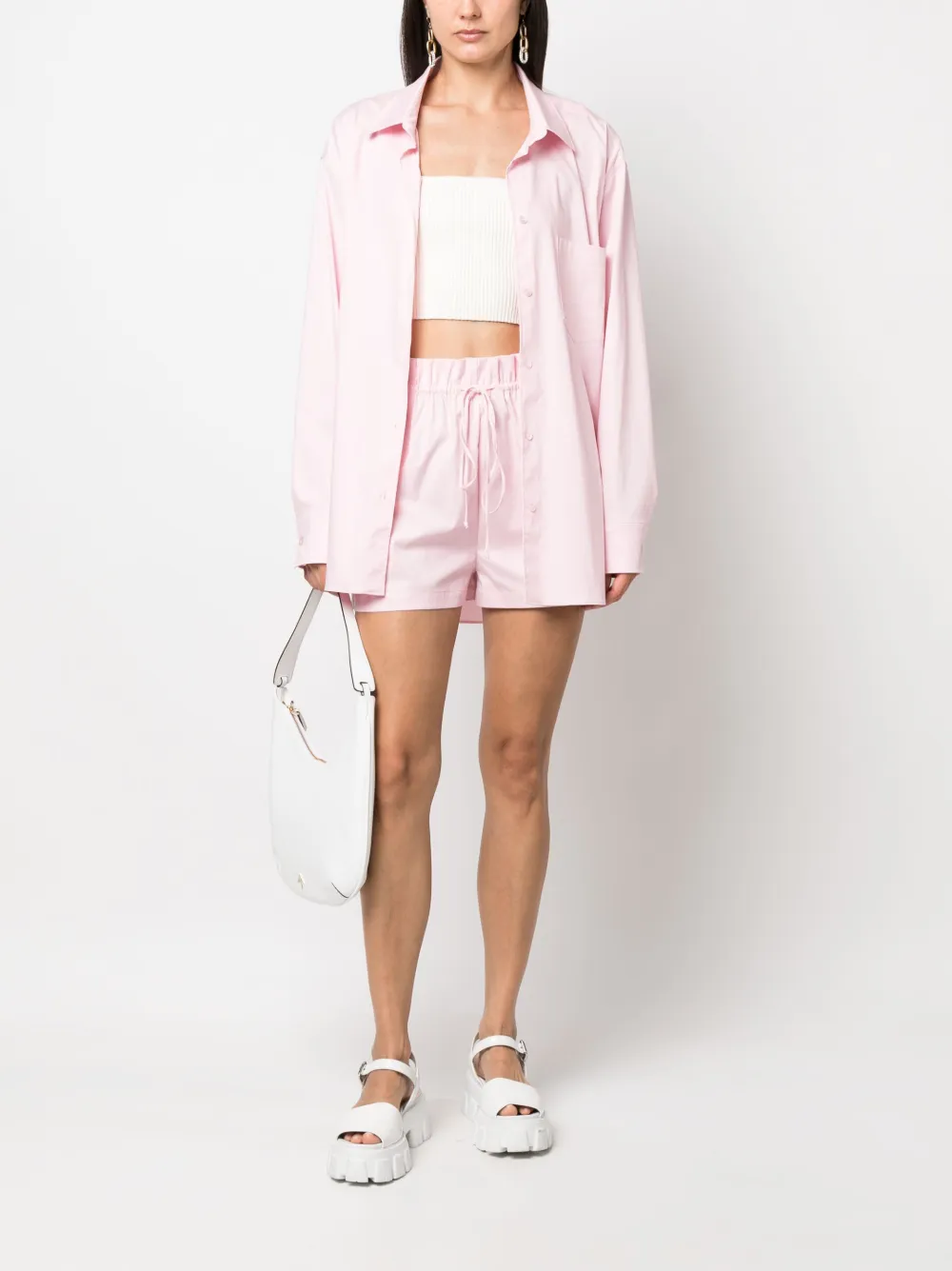THE ANDAMANE Georgiana shirt and shorts set - Roze