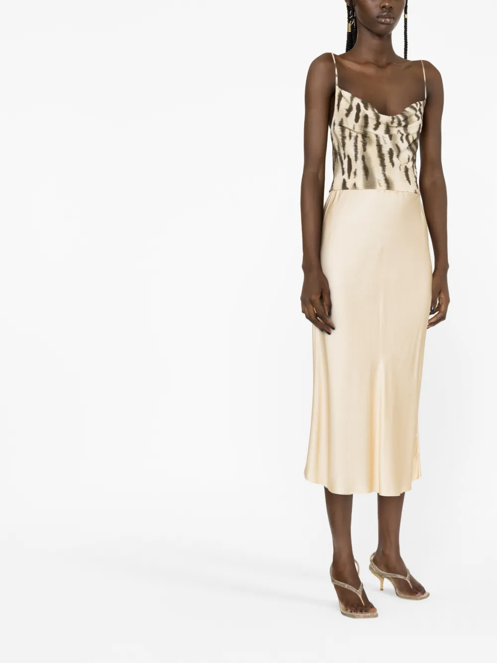 ROTATE BIRGER CHRISTENSEN Top met open rug Beige