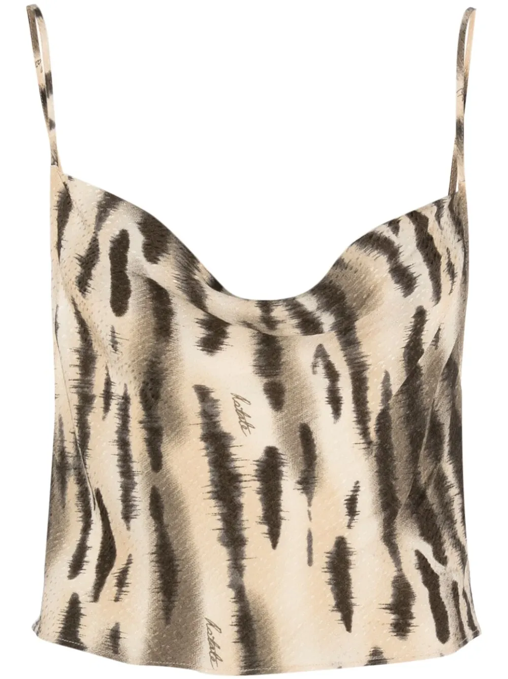 ROTATE BIRGER CHRISTENSEN fine-jacquard open-back top | Neutrals | Image 1