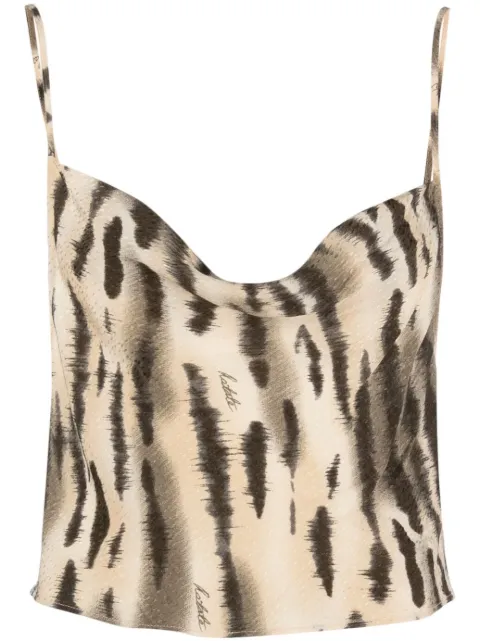 ROTATE BIRGER CHRISTENSEN fine-jacquard open-back top