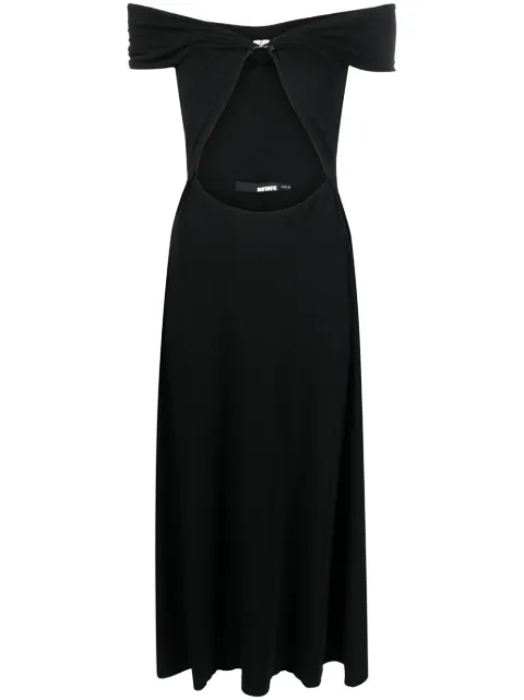 ROTATE BIRGER CHRISTENSEN off-shoulder cut-out midi dress