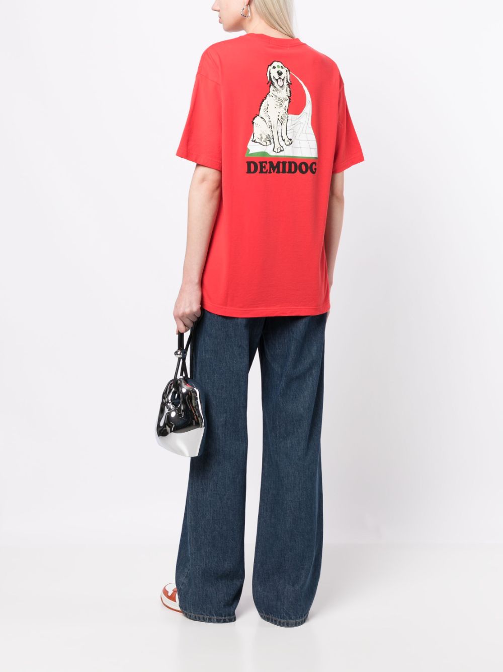 Undercover T-shirt met print - Rood