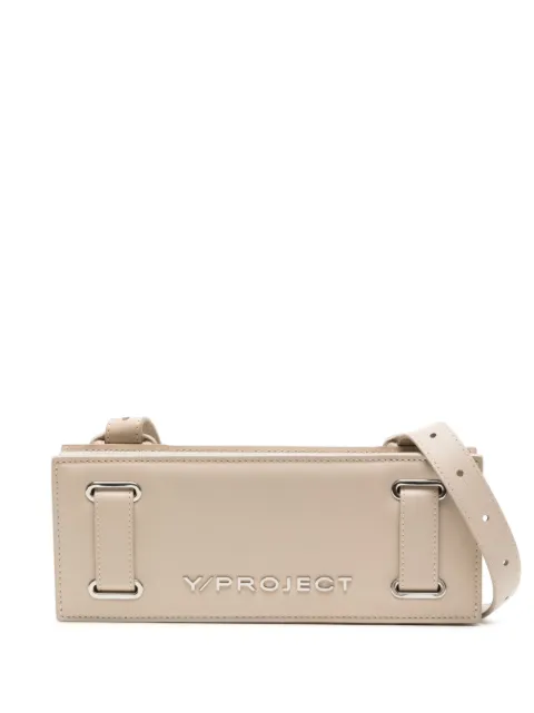 Y/Project logo-plaque accordion bag