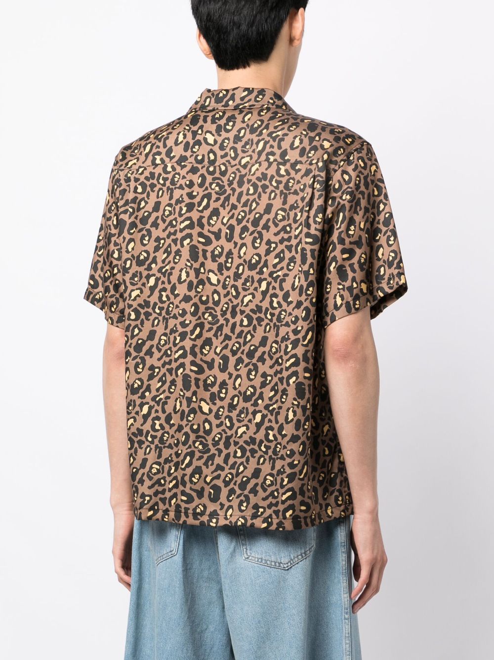 A BATHING APE® leopard-print short-sleeve Shirt - Farfetch