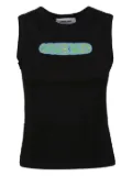 AMBUSH graphic sleeveless top - Black