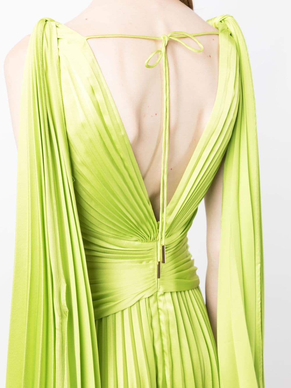 Acler Asymmetrische midi-jurk Groen