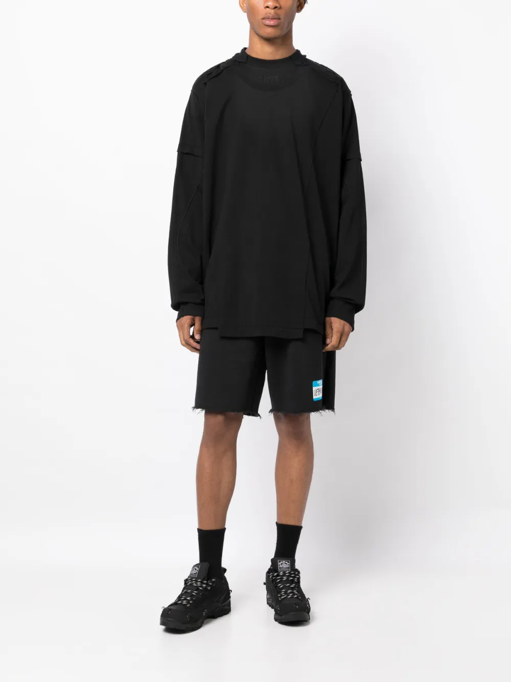VETEMENTS logo-embroidered T-shirt - Zwart