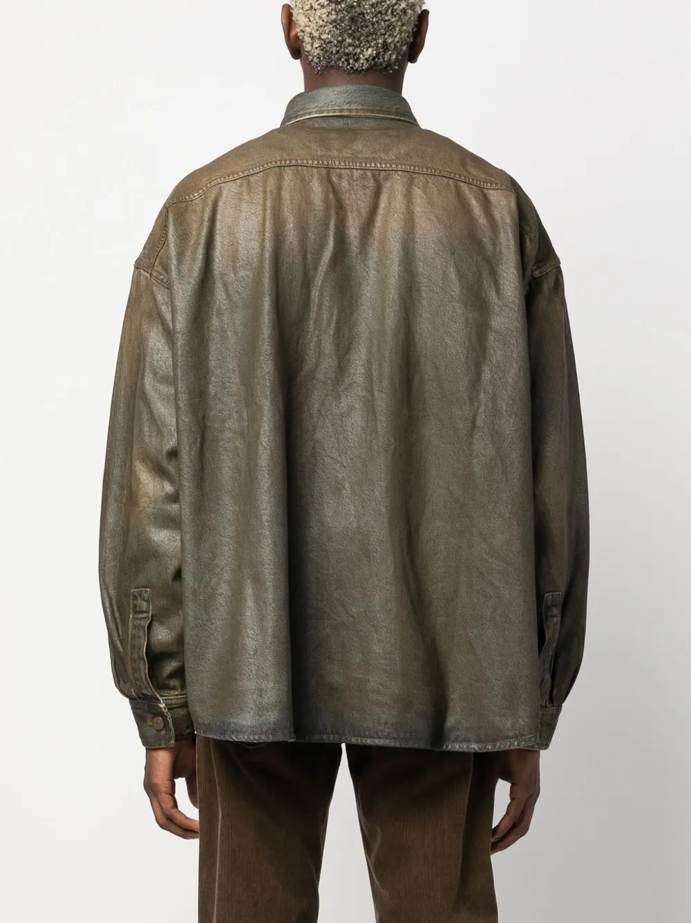 Acne Studios waxcoated Denim Shirt Jacket Farfetch