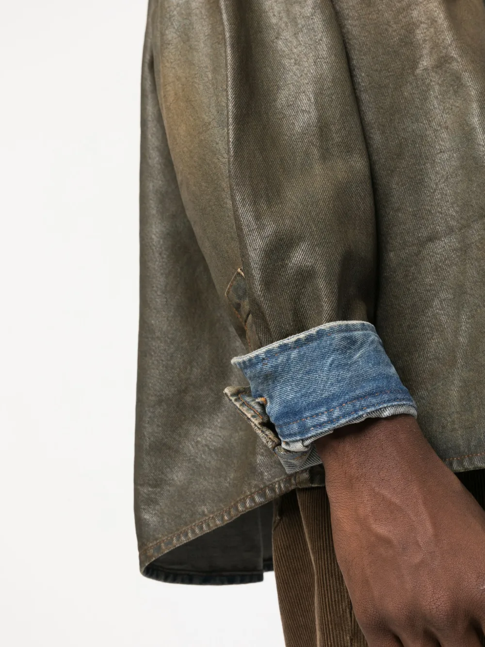 Acne Studios waxcoated Denim Shirt Jacket Farfetch