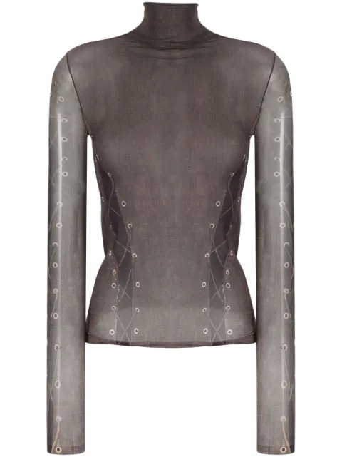 Acne Studios Trompe L'oeil roll-neck top