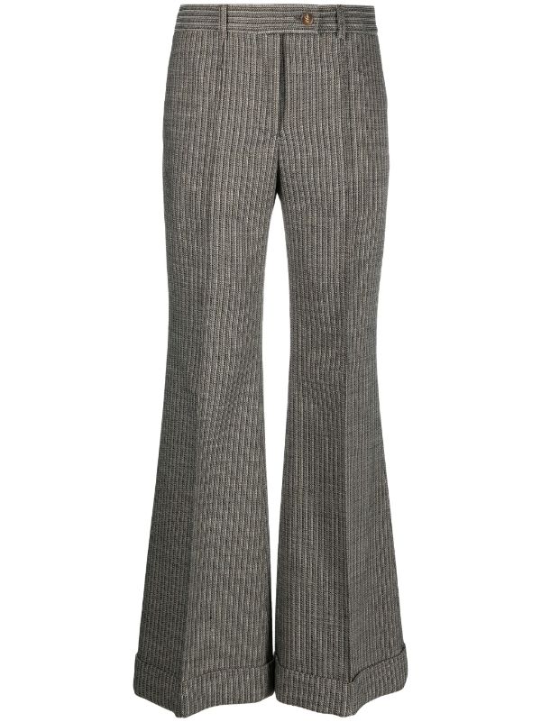 Flared on sale pinstripe trousers