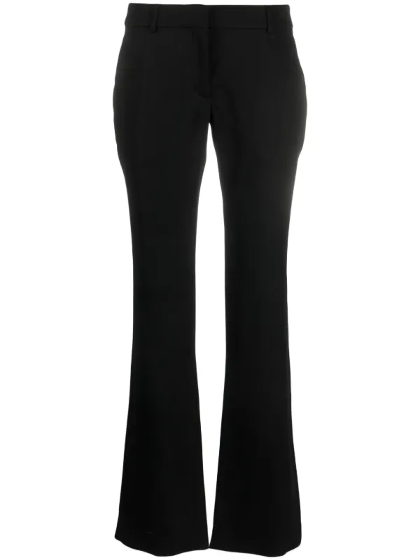 Acne Studios Low-rise Flared Trousers in Black