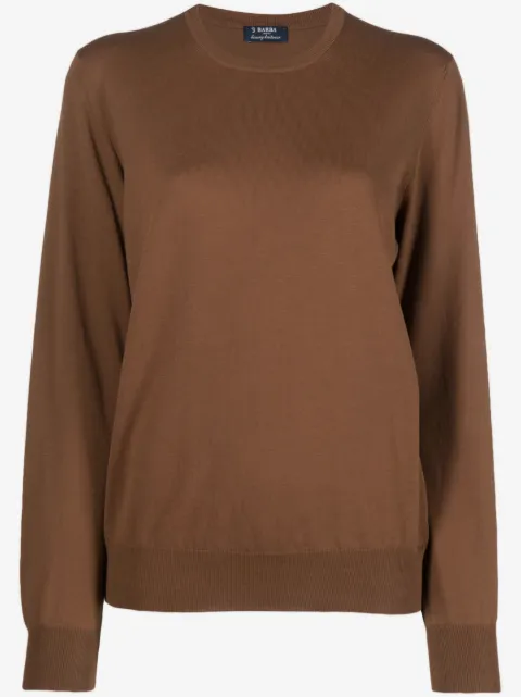 Barba crew-neck cotton jumper