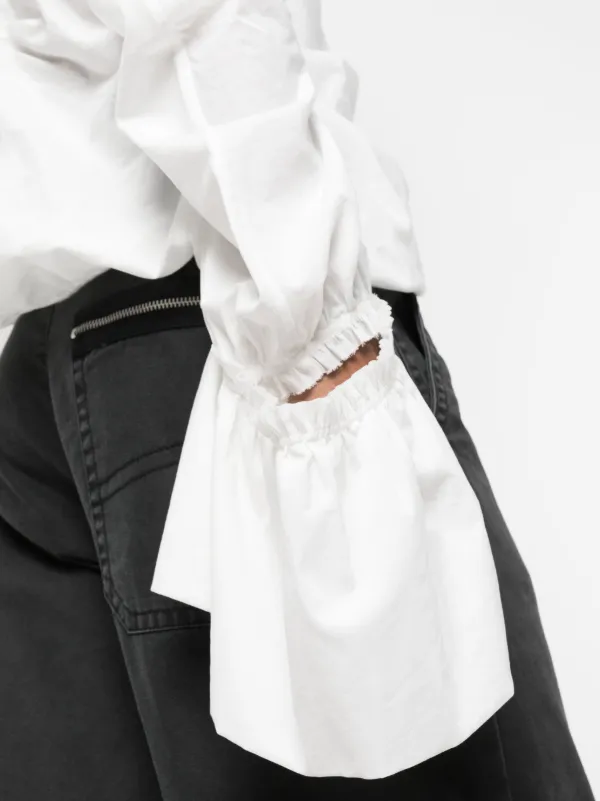 Acne Studios ドレープ ブラウス | ホワイト | FARFETCH JP