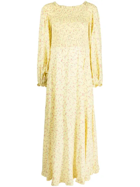 ROTATE BIRGER CHRISTENSEN vestido con hombros descubiertos y estampado floral