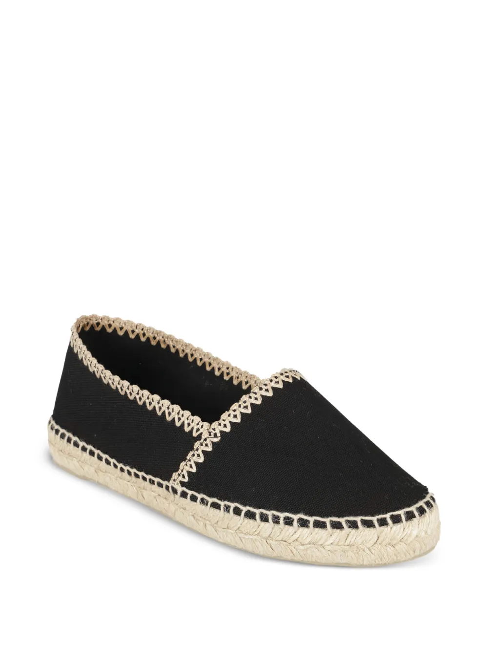 Castañer whipstitch-trim espadrilles 100 NERO