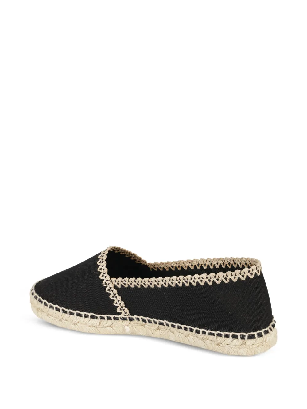 Castañer whipstitch-trim espadrilles 100 NERO