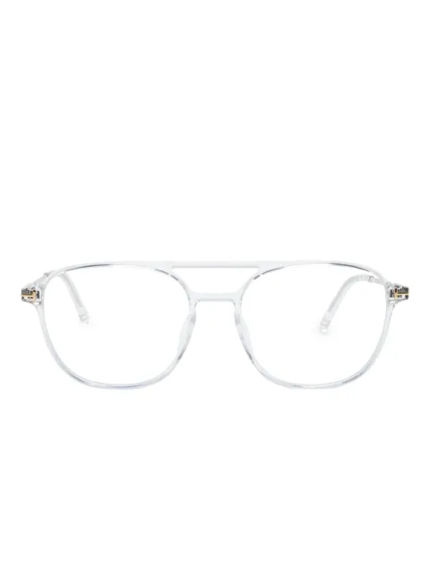 TOM FORD Eyewear pilot-frame clear-lenses glasses