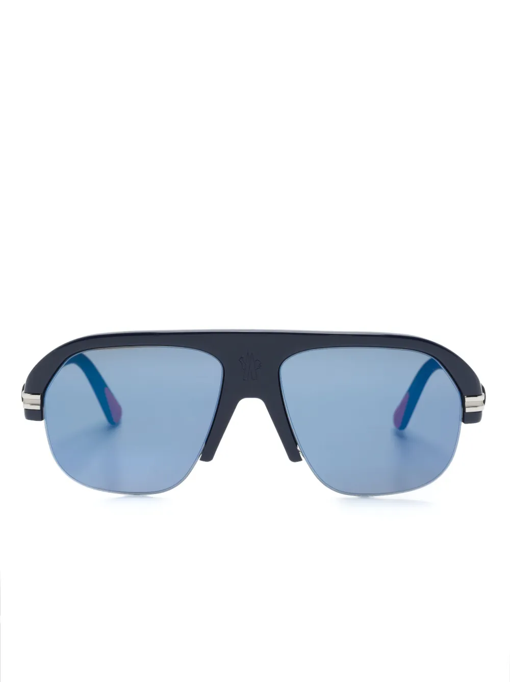 pilot-frame tinted-lenses sunglasses