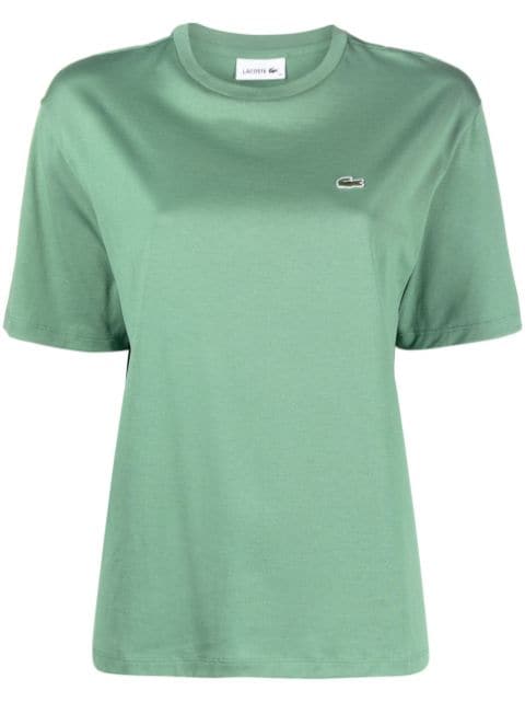 Lacoste - logo-patch cotton T-shirt