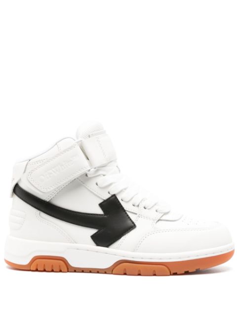 Off-White Out of Office logo-patch leather sneakers Women