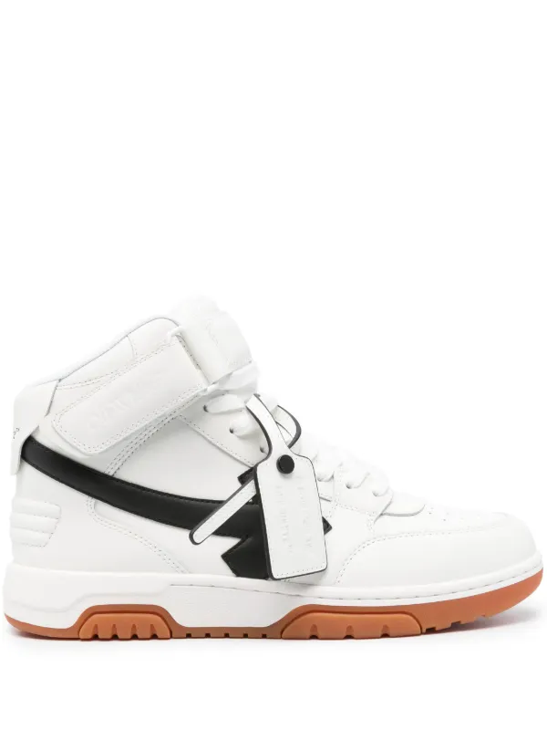 Off White OUT OF OFFICE MID TOP LEA ★関税送料込み Off-White Out Of Office mid-top Sneakers | White | FARFETCH