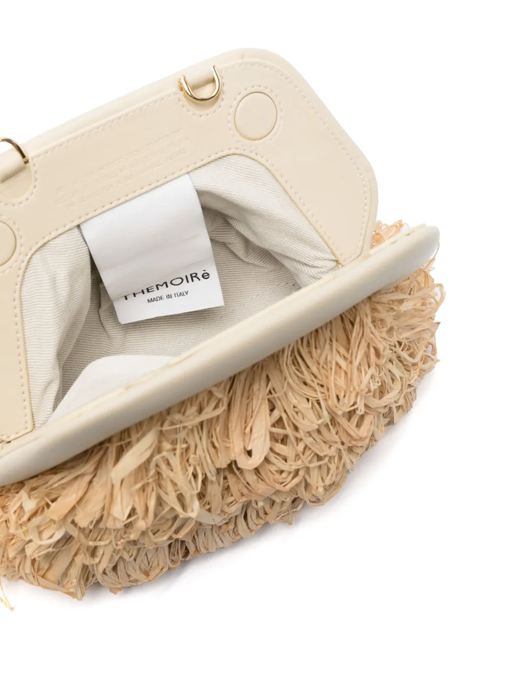 White straw clutch on sale bag