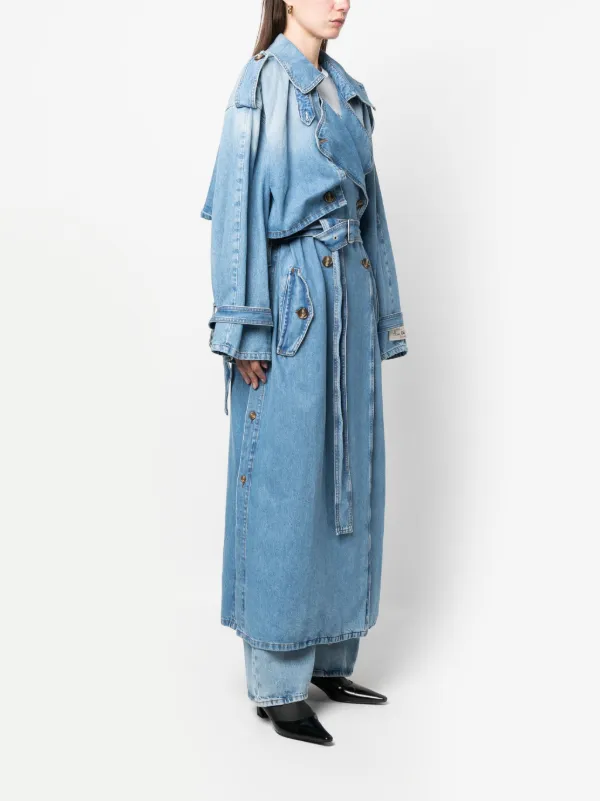 Monogram Denim Trench Coat - Women - Ready-to-Wear