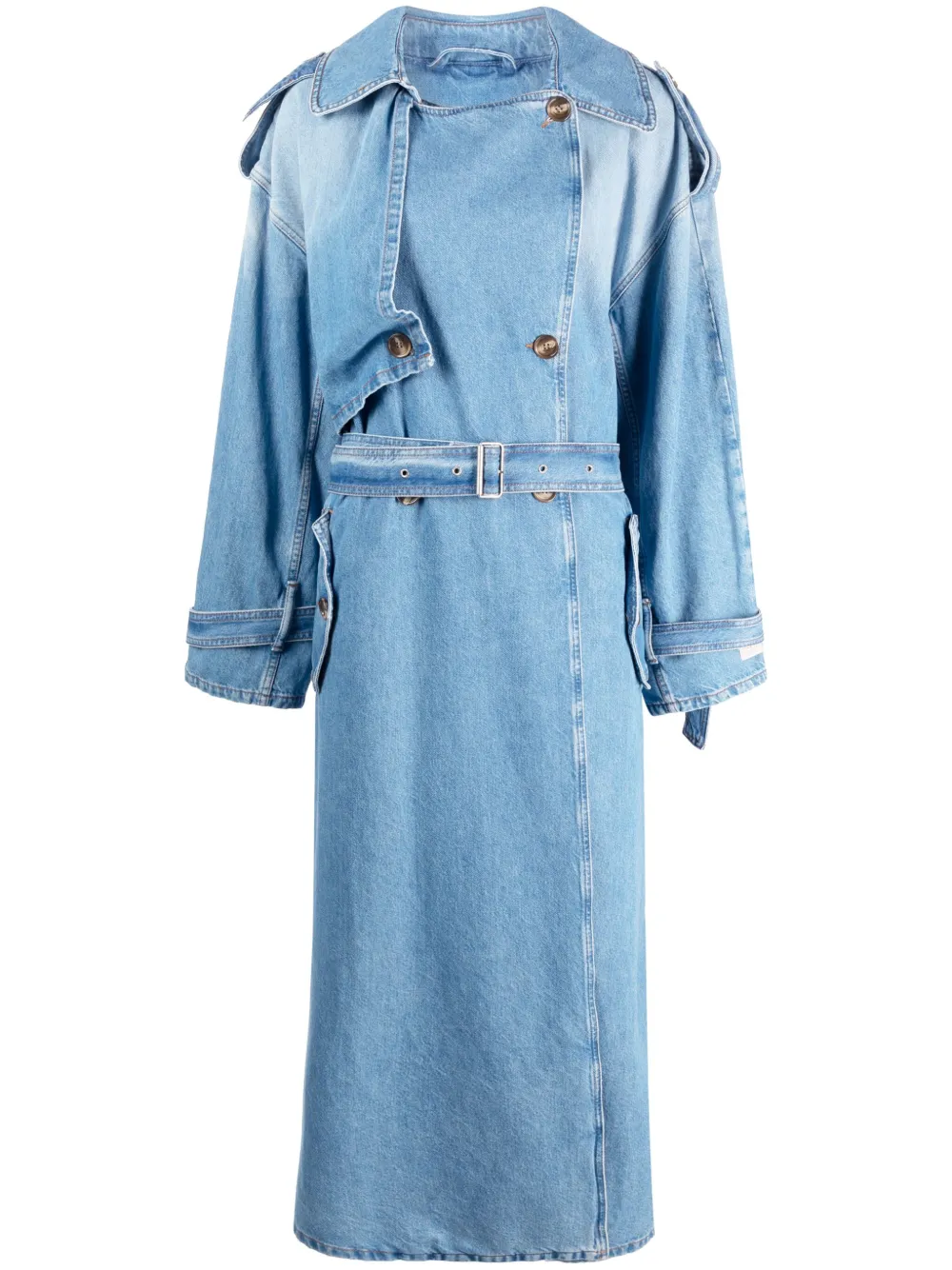 Acne Studios double-breasted Denim Trench Coat - Farfetch