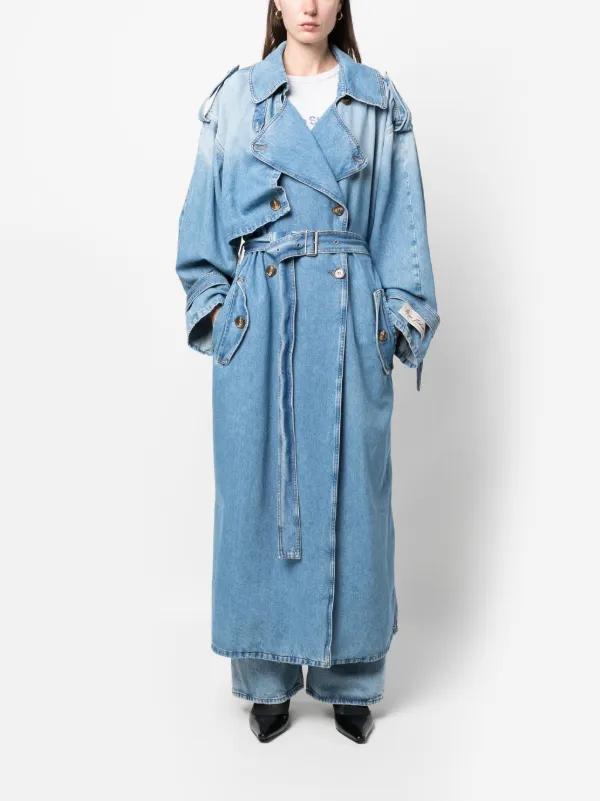 Monogram Denim Trench Coat - Ready to Wear