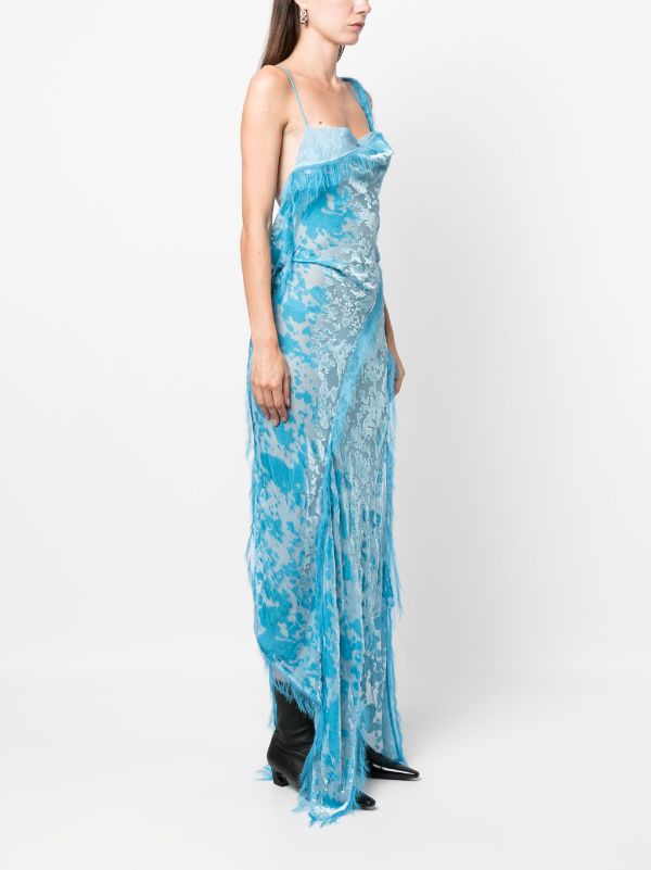 Chiffon blue sale maxi dress