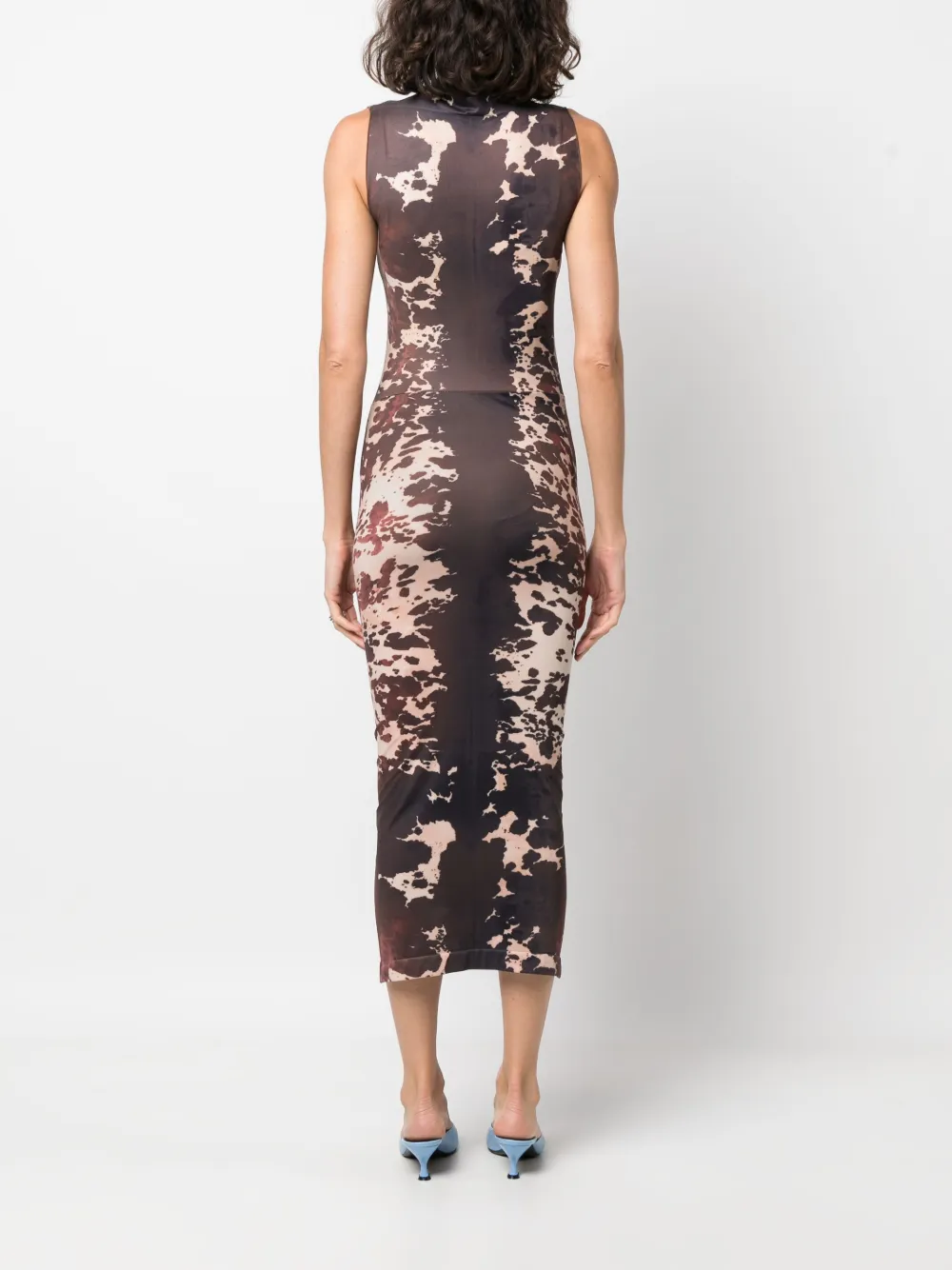 Acne Studios cow-print seamless midi dress | Smart Closet