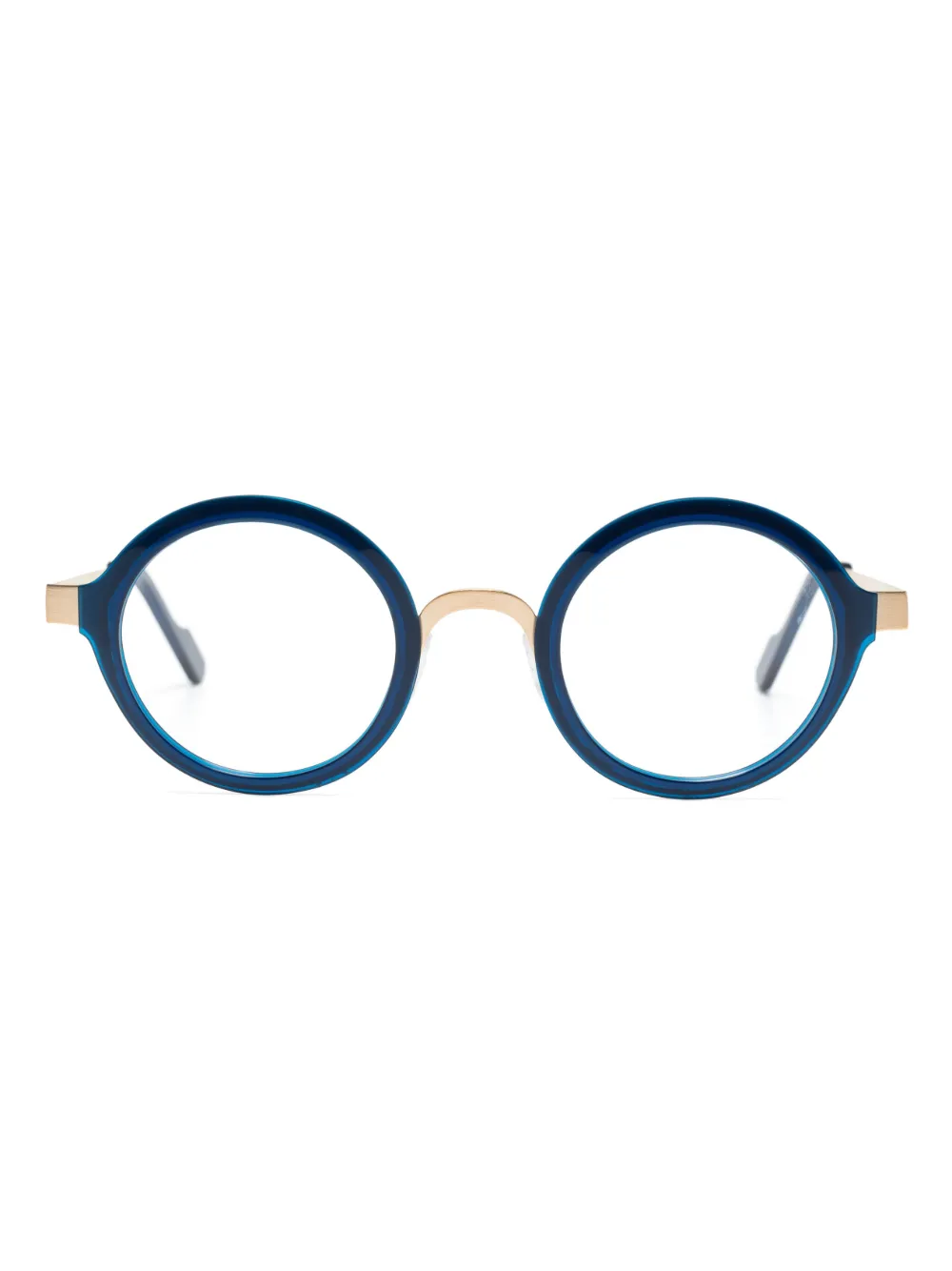 Anne Et Valentin round-frame colour-block Glasses - Farfetch