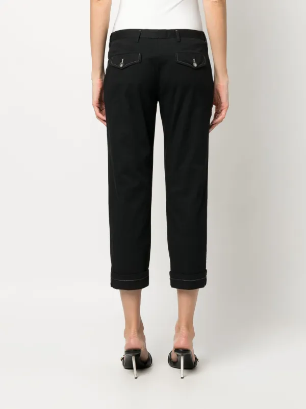 Prada Pre-Owned 2000s low-rise Cropped Trousers - Farfetch