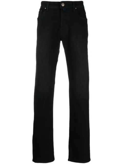 Jacob Cohën logo-patch straight-leg jeans