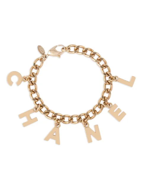CHANEL Pre-Owned 2005 로고 참 브레이슬릿