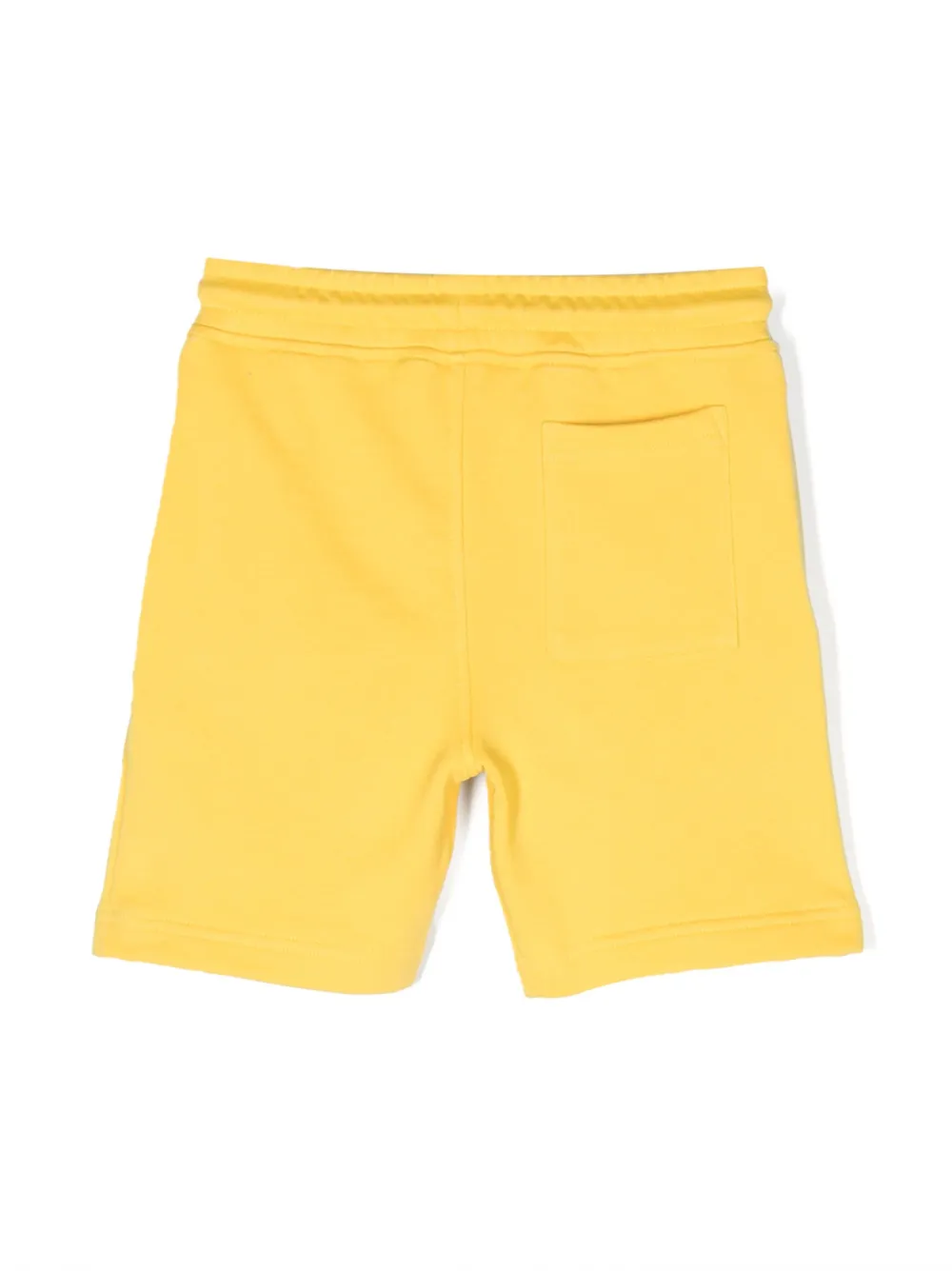 K Way Kids logo-embroidered casual shorts - Geel