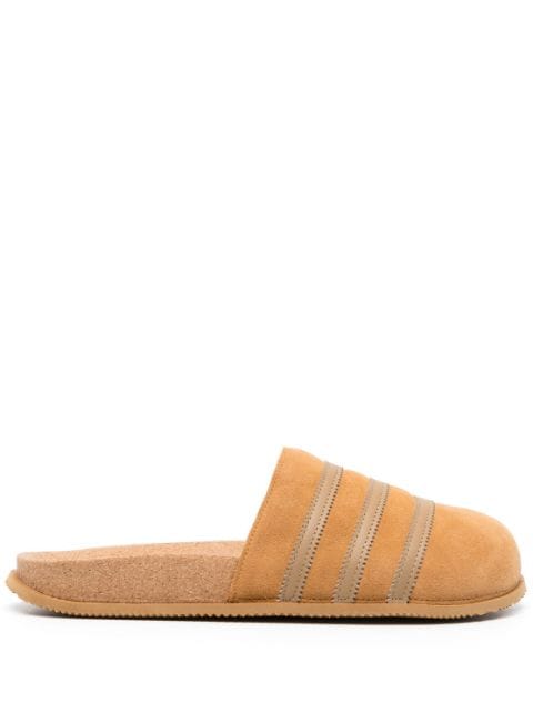 adidas Originals - striped suede slippers