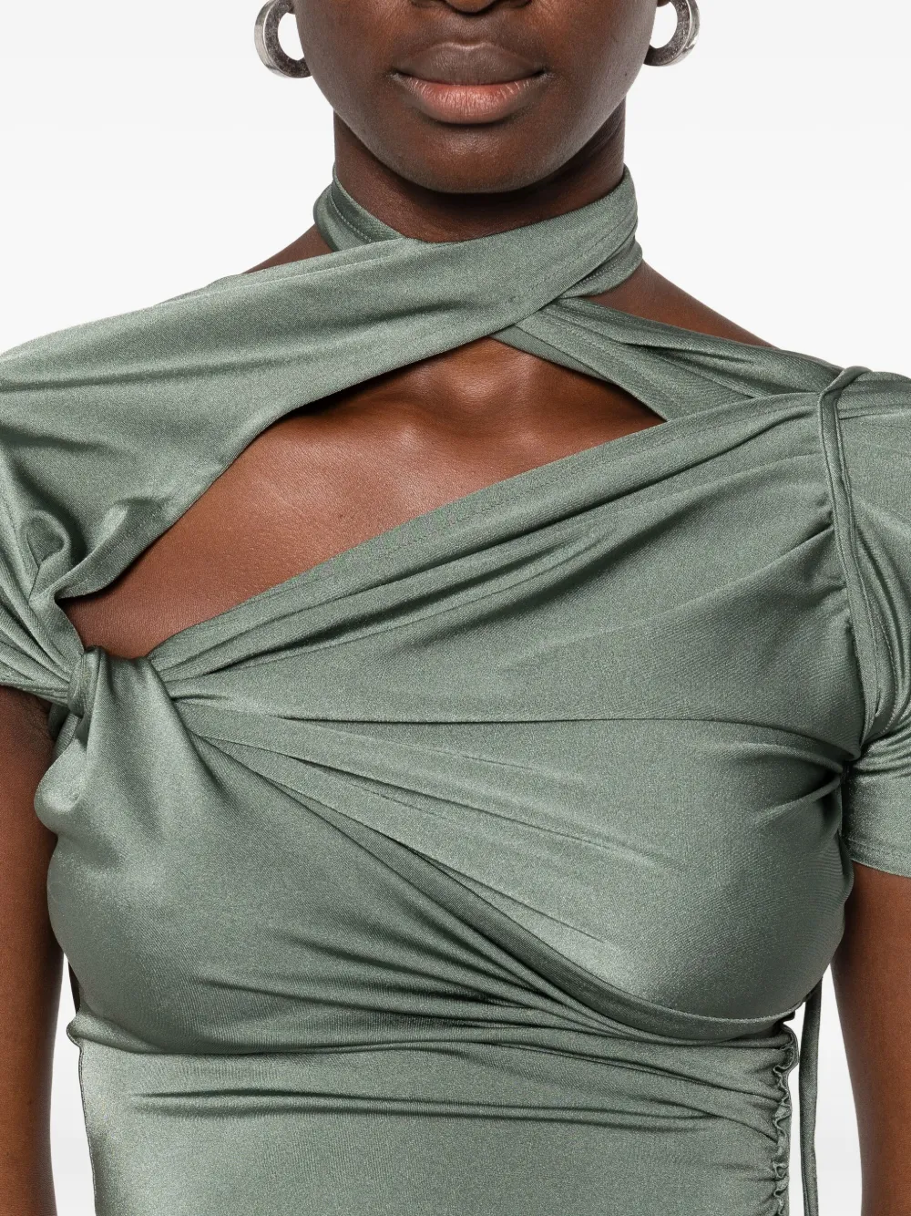 Coperni Gedrapeerde top Groen