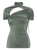 Coperni draped jersey top - Green
