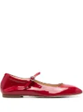 Aeyde Uma patent leather Mary Jane shoes - Red