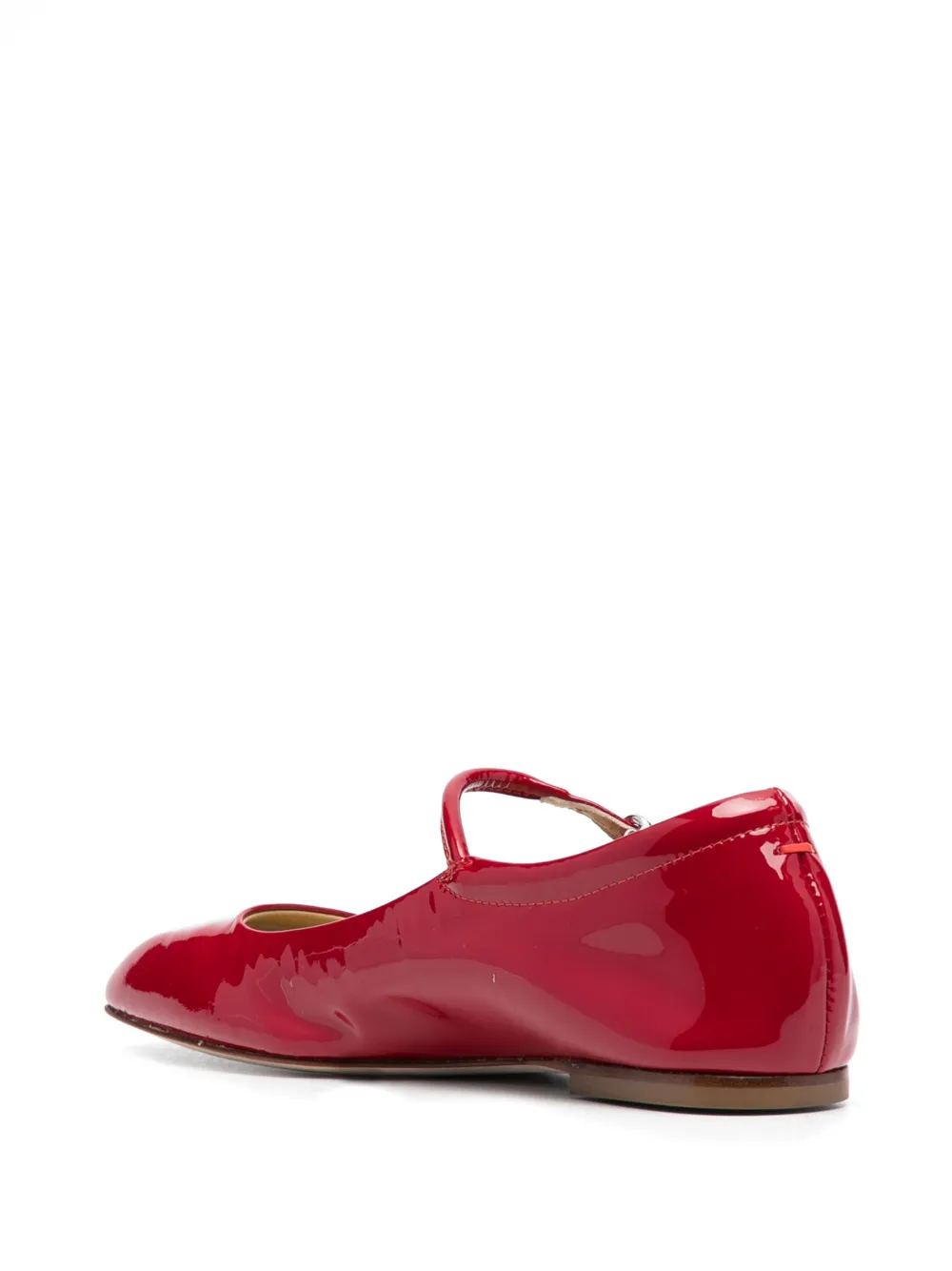Shop Aeyde Uma Patent Leather Mary Jane Shoes In Red