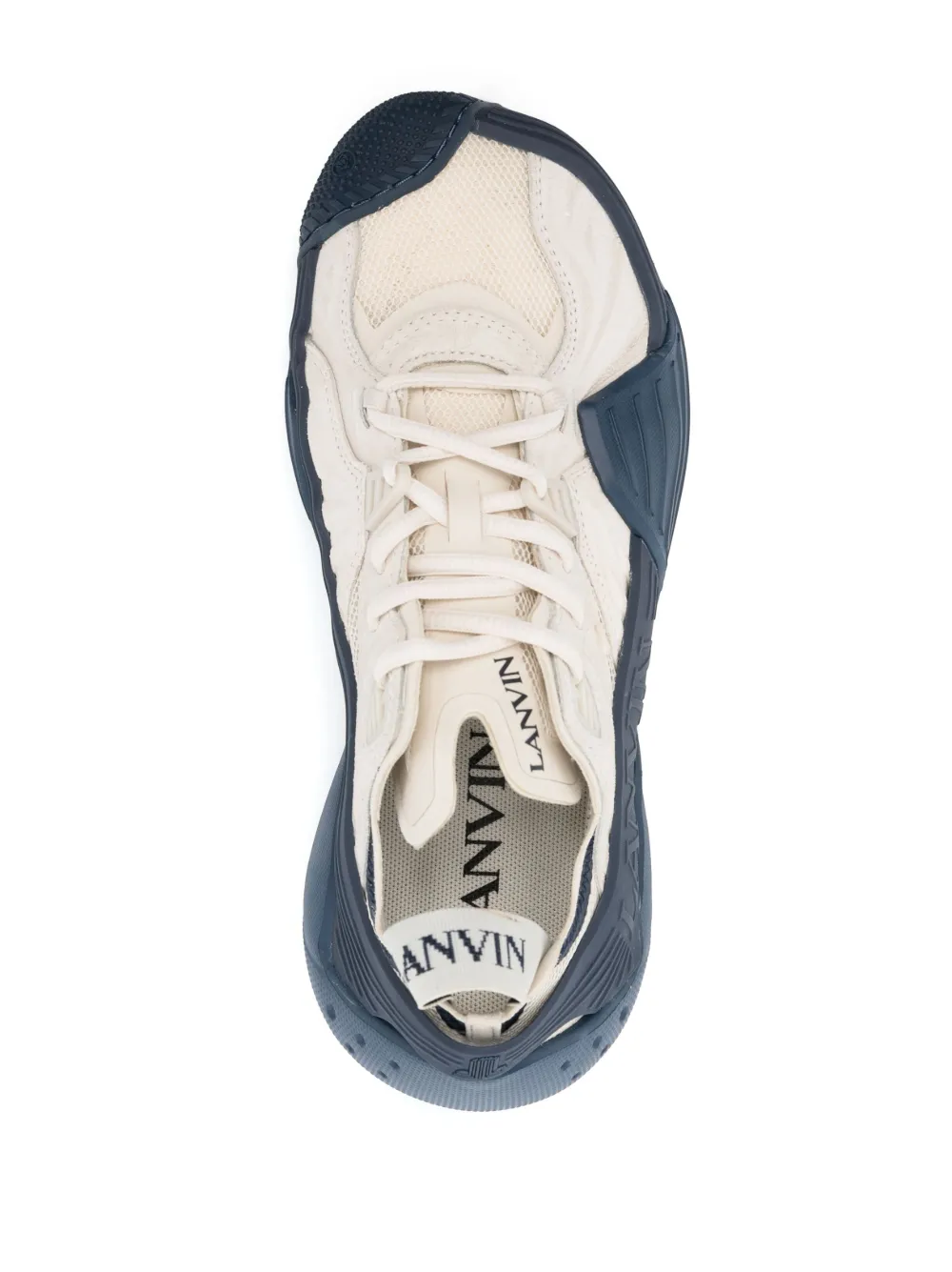 Shop Lanvin Flash-x Chunky Low-top Sneakers In Neutrals