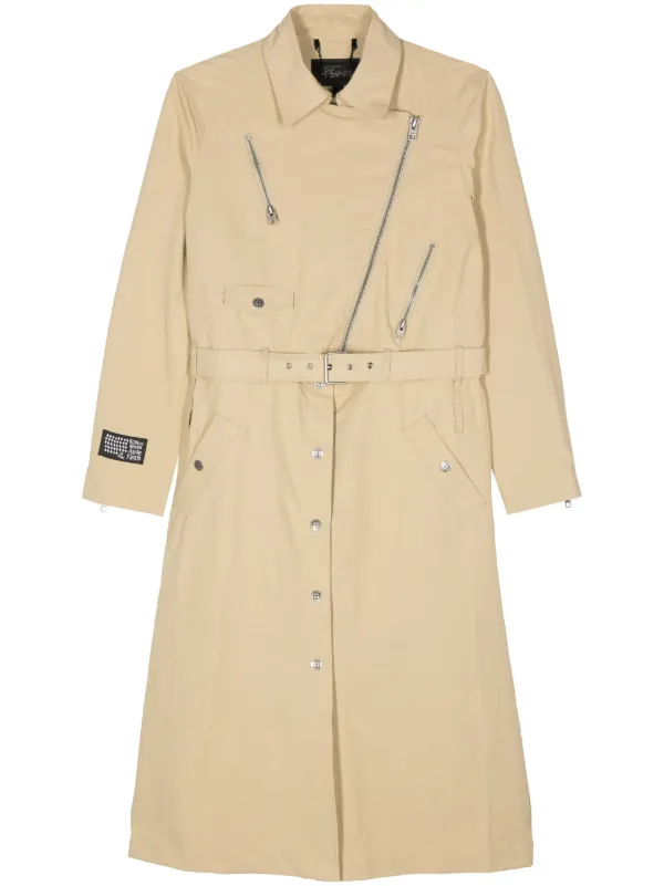 Ksubi Incognito Biker Twill Trench Coat Farfetch